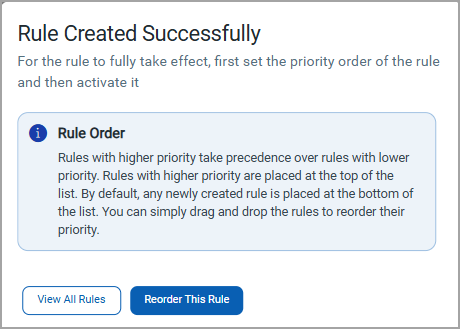 Rule created successfully.